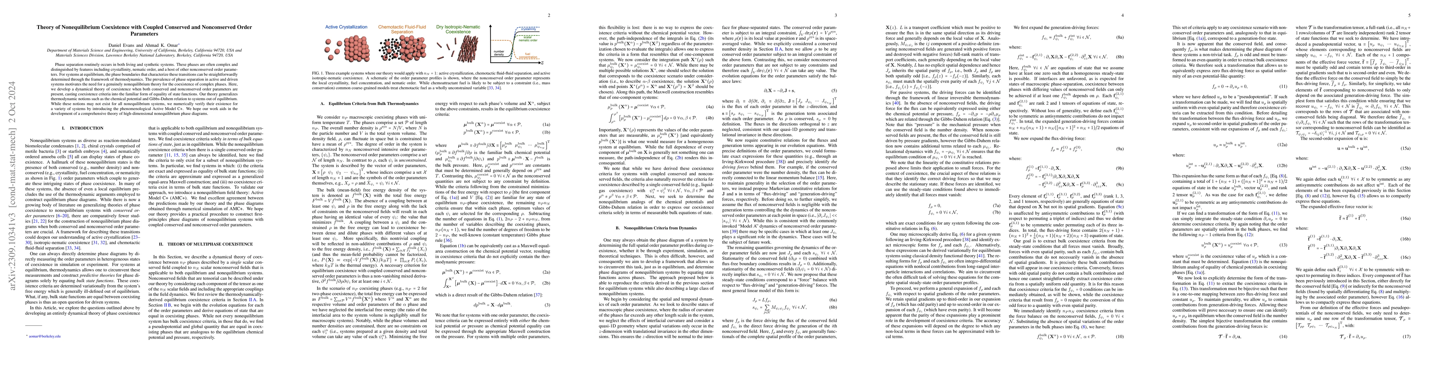Thumbnail for Theory of Nonequilibrium Symmetry-Breaking Coexistence and Active
  Crystallization