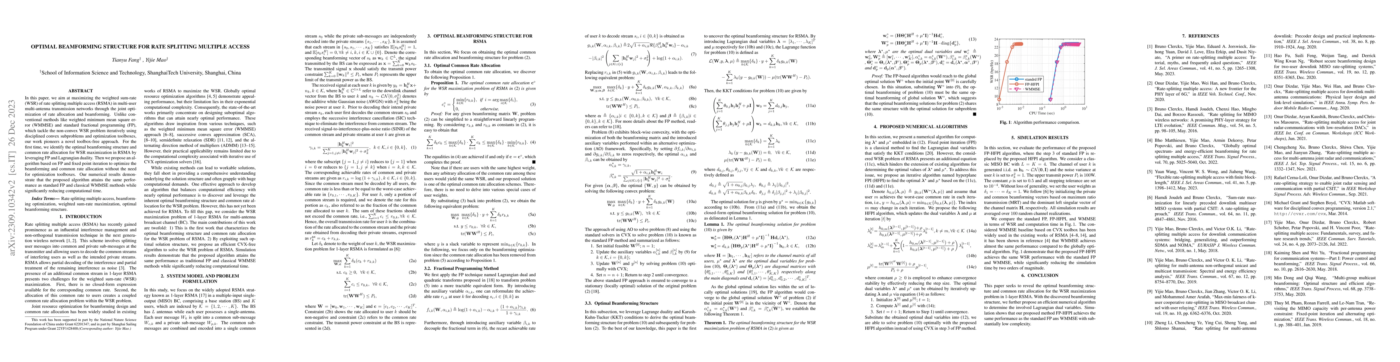 Thumbnail for Optimal Beamforming Structure for Rate Splitting Multiple Access