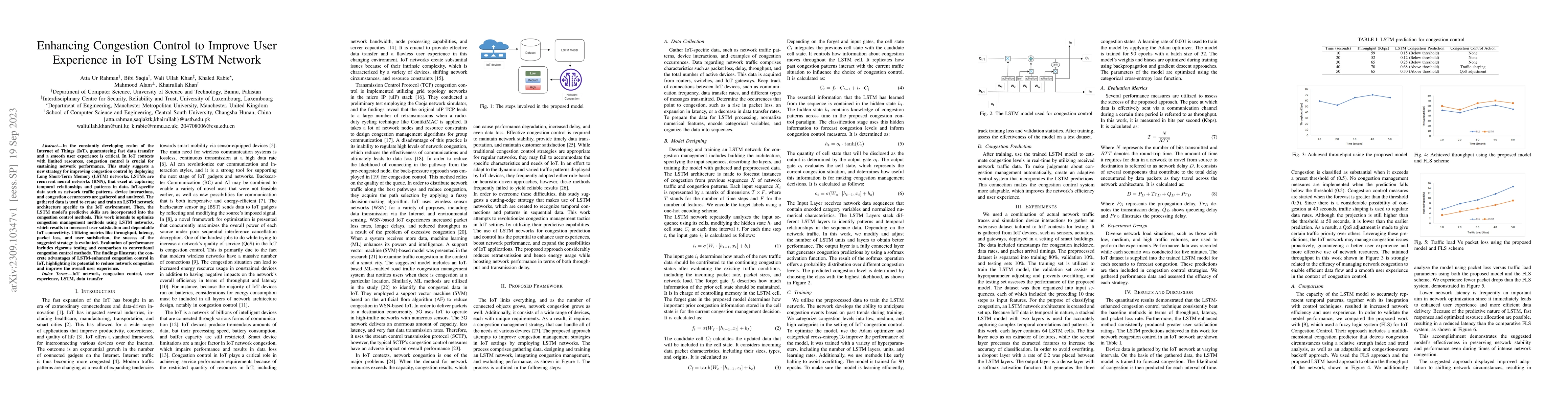 Thumbnail for Enhancing Congestion Control to Improve User Experience in IoT Using
  LSTM Network