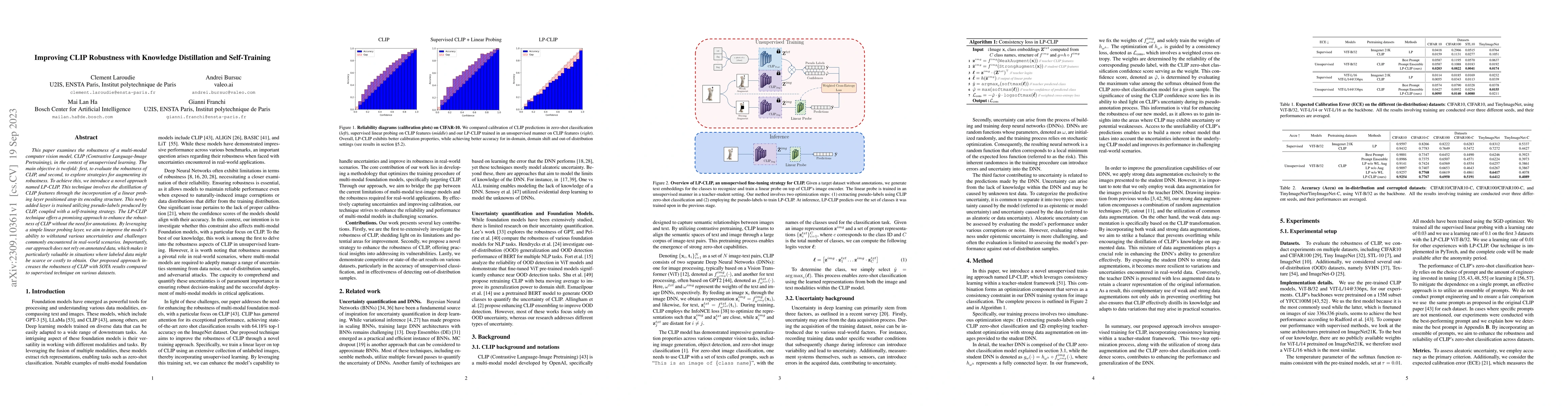 Thumbnail for Improving CLIP Robustness with Knowledge Distillation and Self-Training