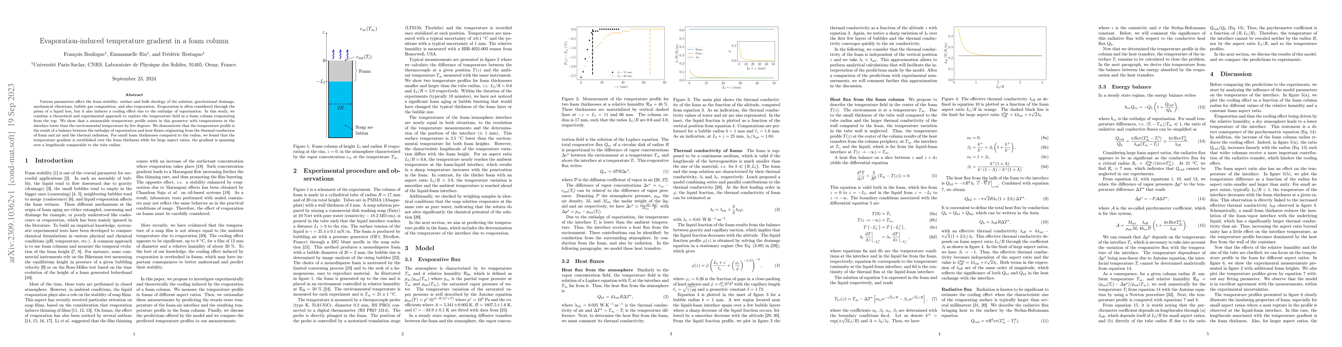 Thumbnail for Evaporation-induced temperature gradient in a foam column