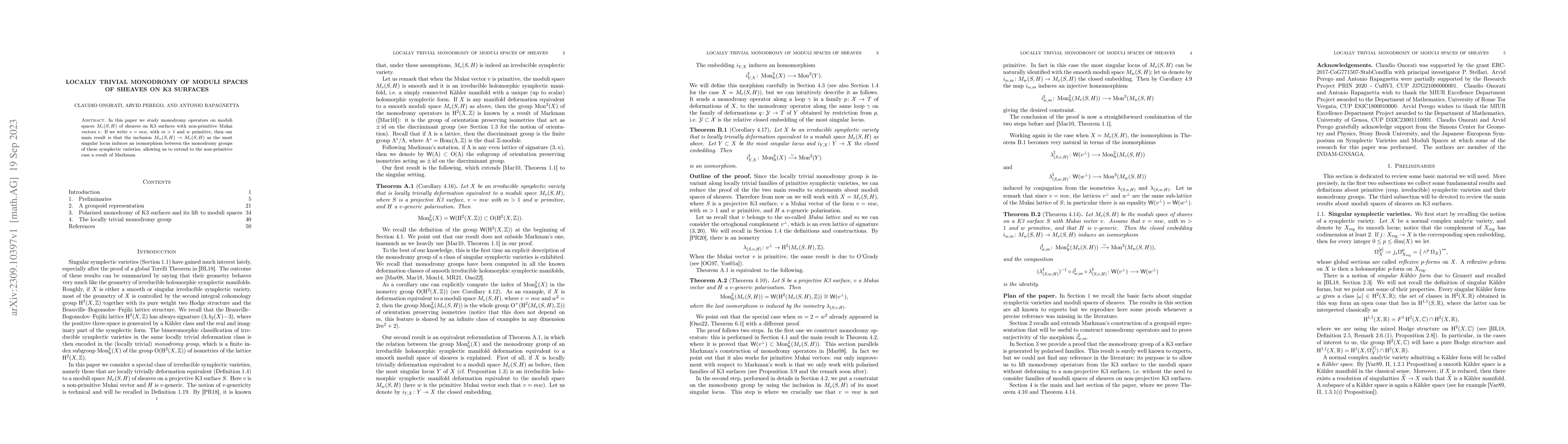 Thumbnail for Locally trivial monodromy of moduli spaces of sheaves on K3 surfaces