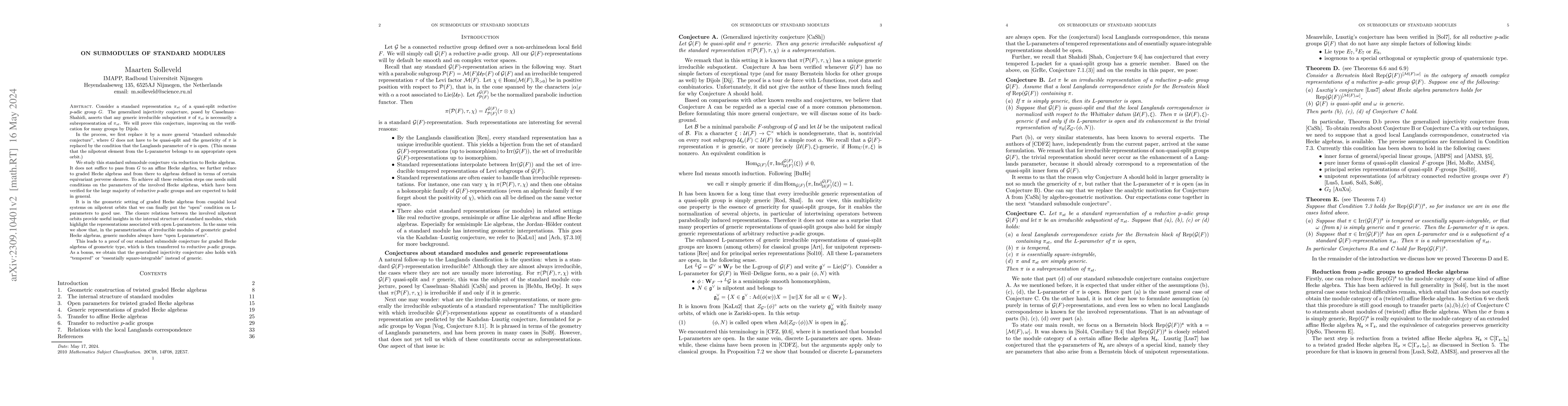 Thumbnail for On submodules of standard modules