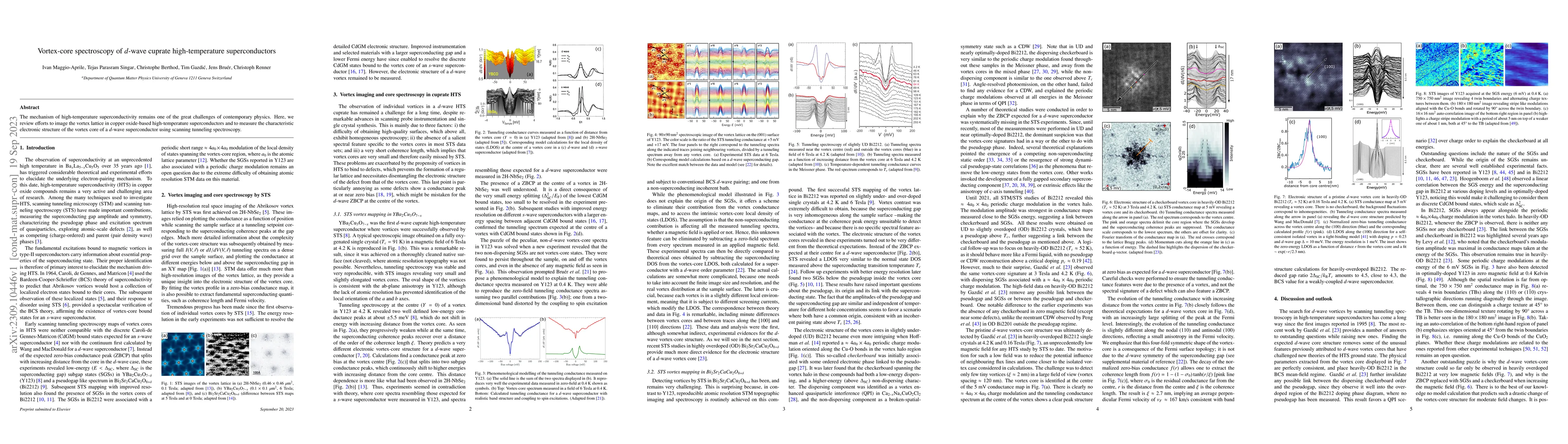 Thumbnail for Vortex-core spectroscopy of $d$-wave cuprate high-temperature
  superconductors