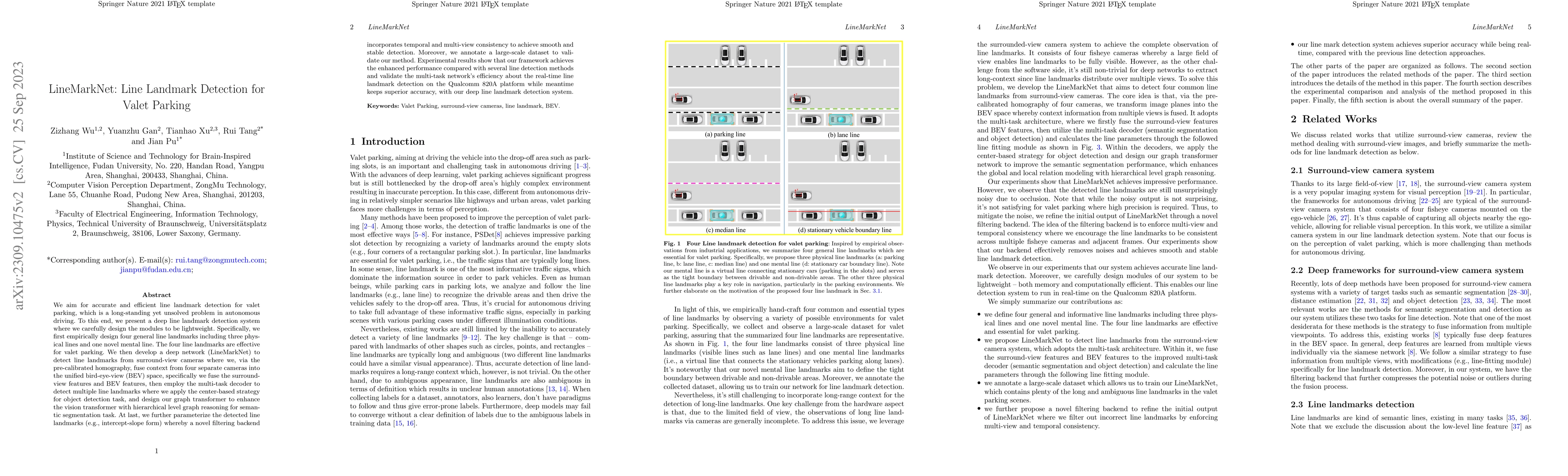 Thumbnail for LineMarkNet: Line Landmark Detection for Valet Parking