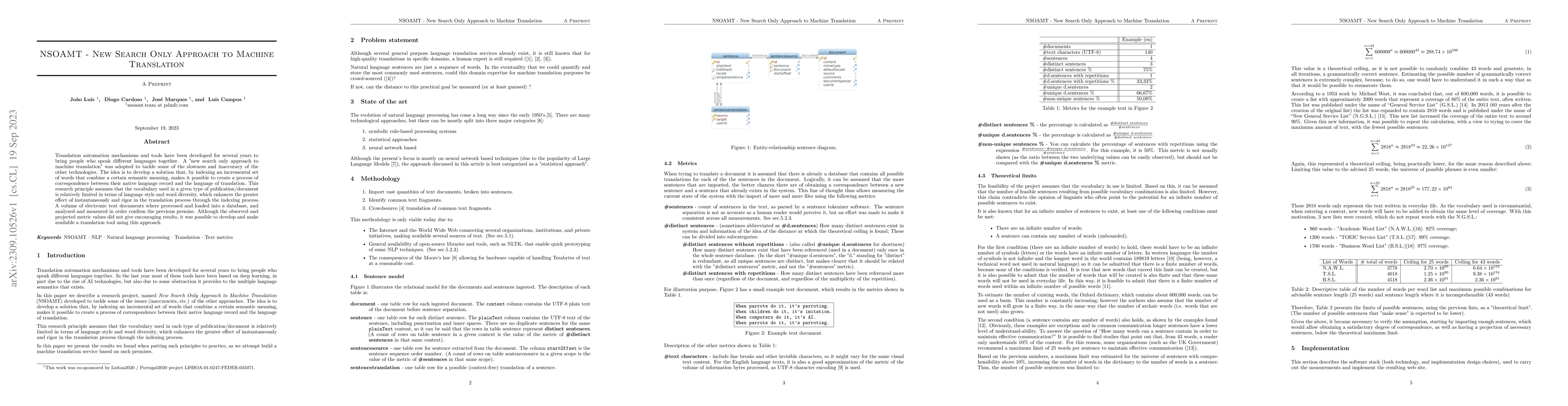 Thumbnail for NSOAMT -- New Search Only Approach to Machine Translation