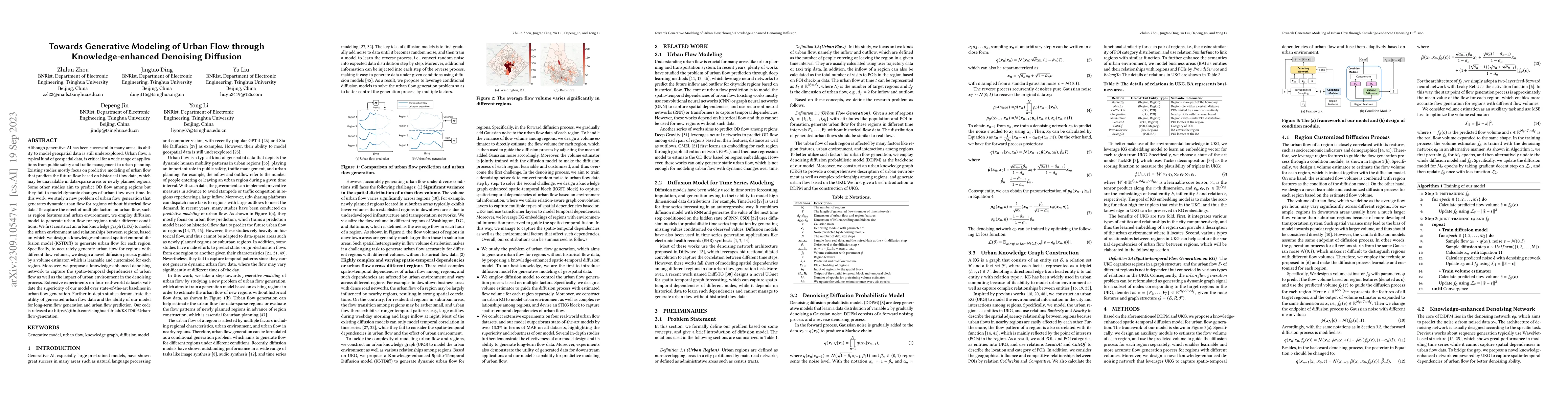 Thumbnail for Towards Generative Modeling of Urban Flow through Knowledge-enhanced
  Denoising Diffusion