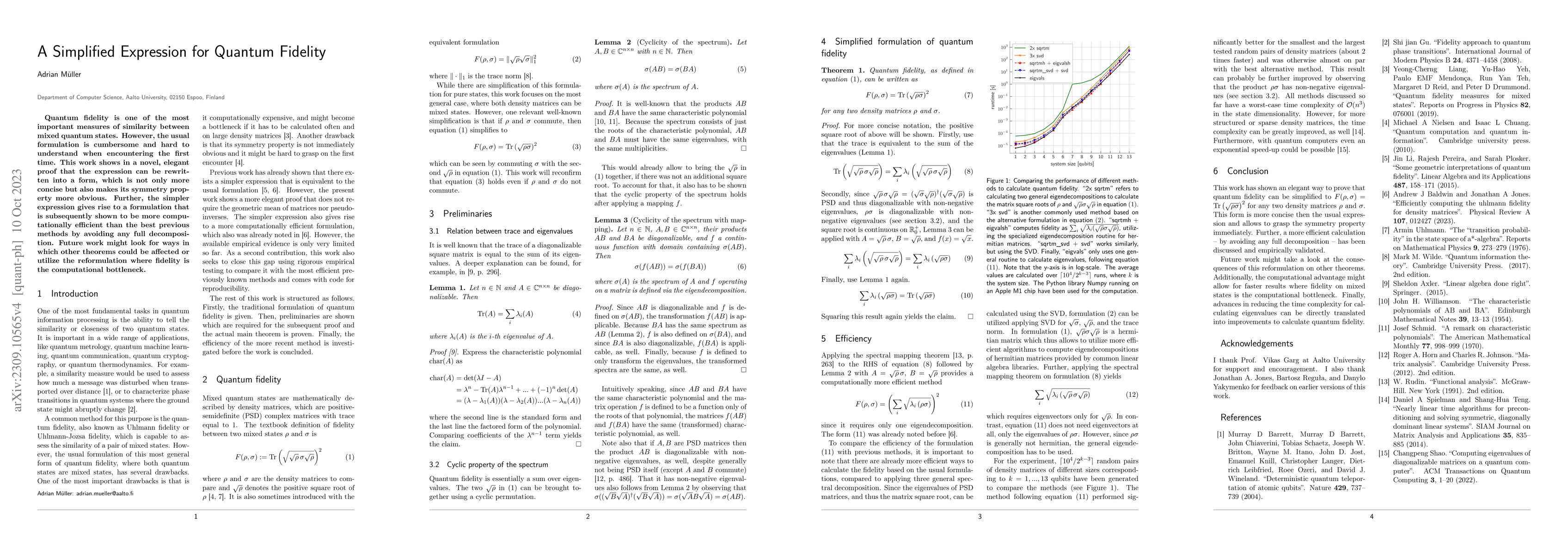 Thumbnail for A Simplified Expression for Quantum Fidelity