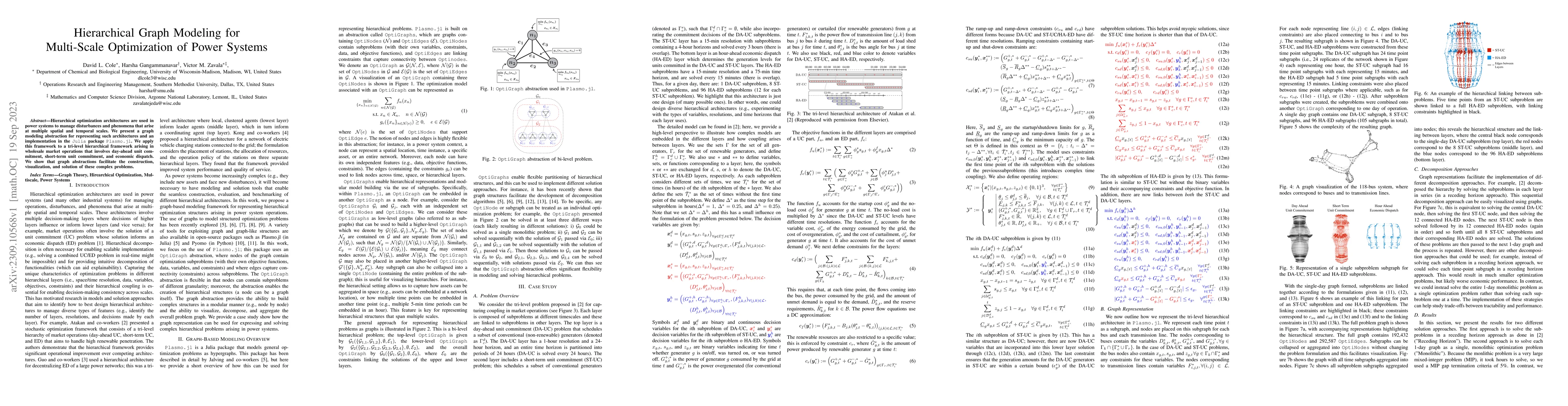 Thumbnail for Hierarchical Graph Modeling for Multi-Scale Optimization of Power
  Systems