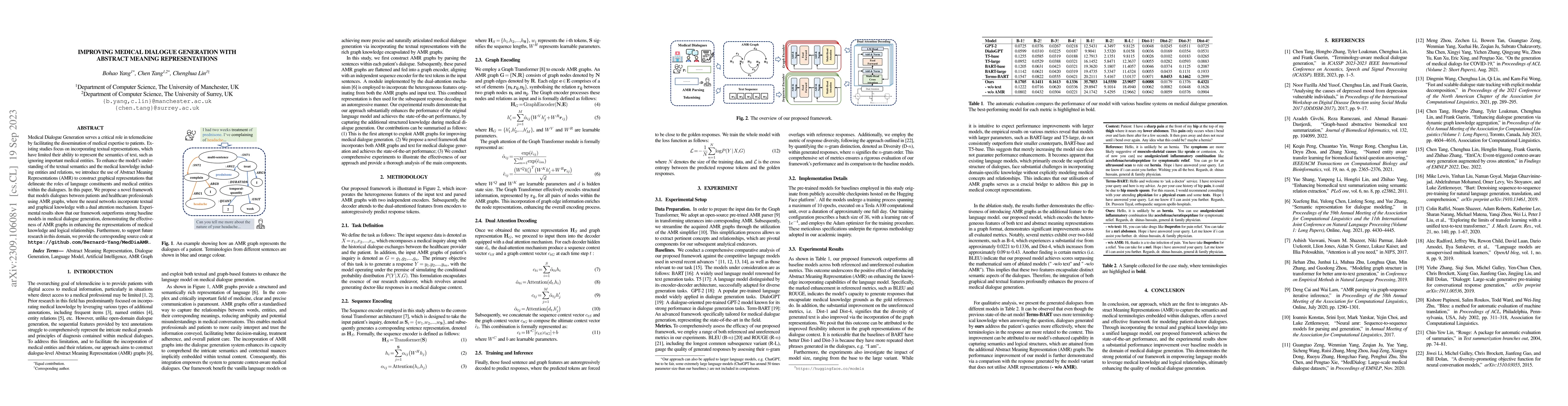 Thumbnail for Improving Medical Dialogue Generation with Abstract Meaning
  Representations