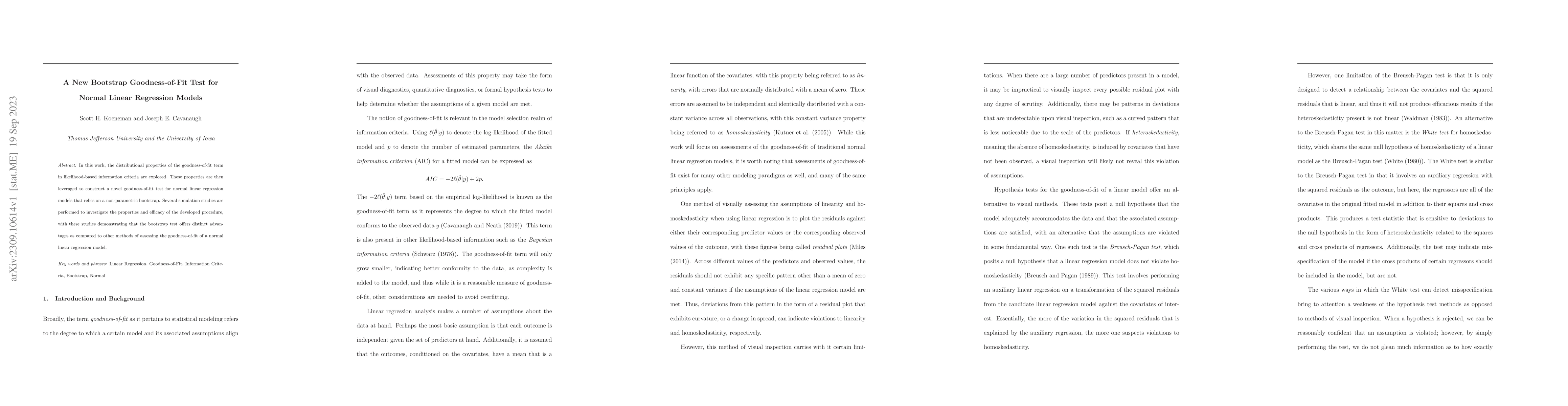 Thumbnail for A New Bootstrap Goodness-of-Fit Test for Normal Linear Regression Models