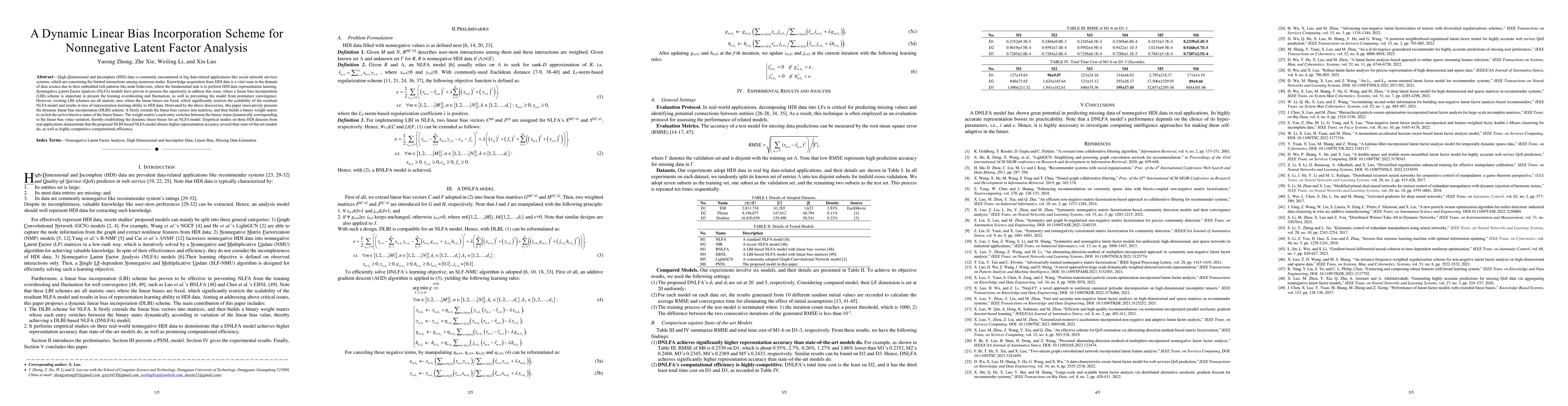 Thumbnail for A Dynamic Linear Bias Incorporation Scheme for Nonnegative Latent Factor
  Analysis