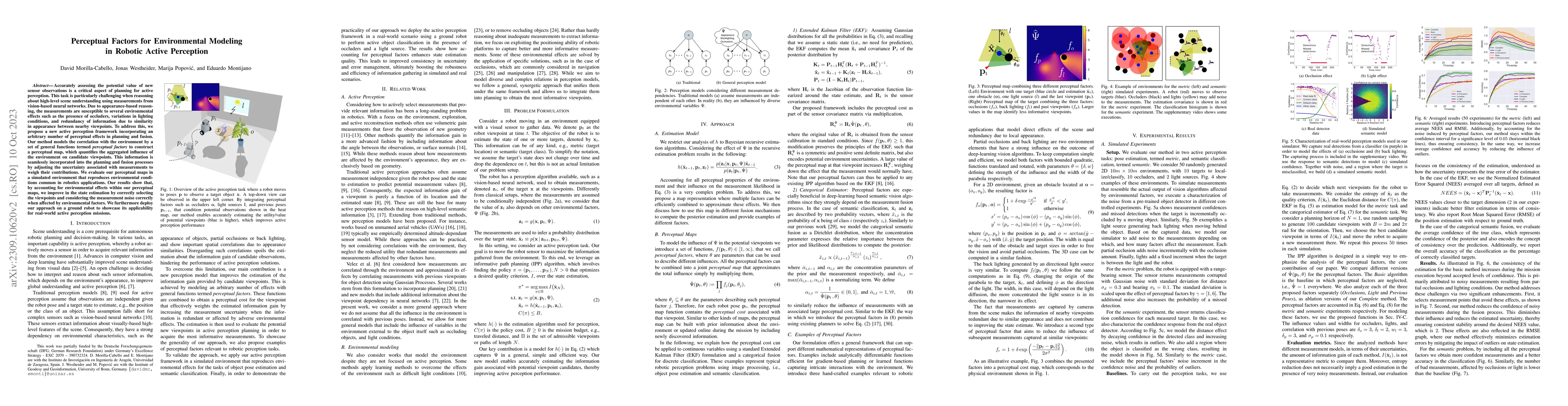 Thumbnail for Perceptual Factors for Environmental Modeling in Robotic Active
  Perception