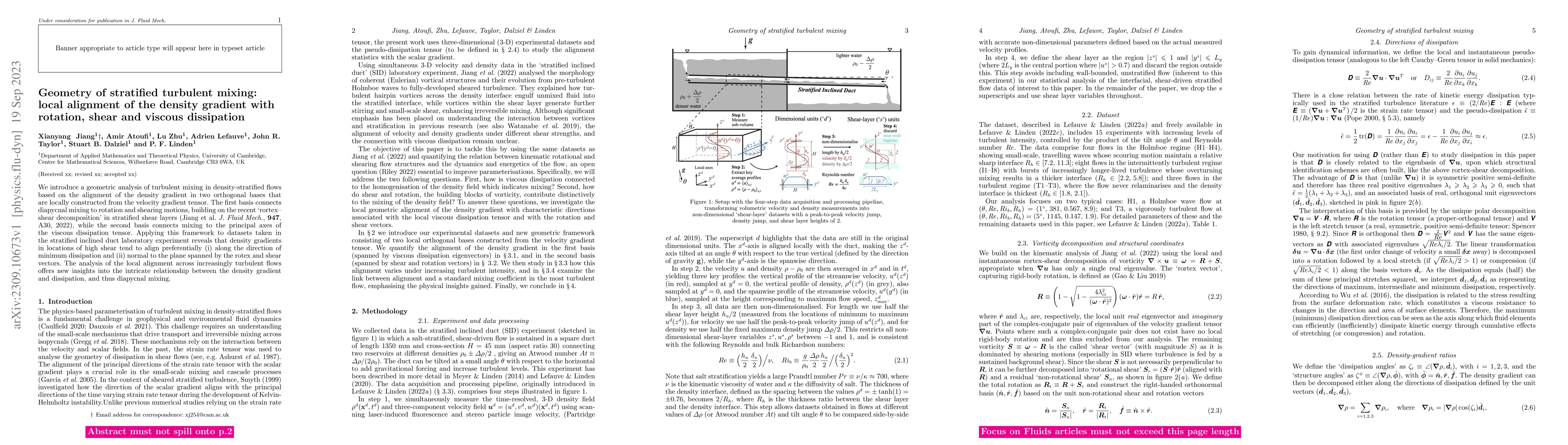 Thumbnail for Geometry of stratified turbulent mixing: local alignment of the density
  gradient with rotation, shear and viscous dissipation