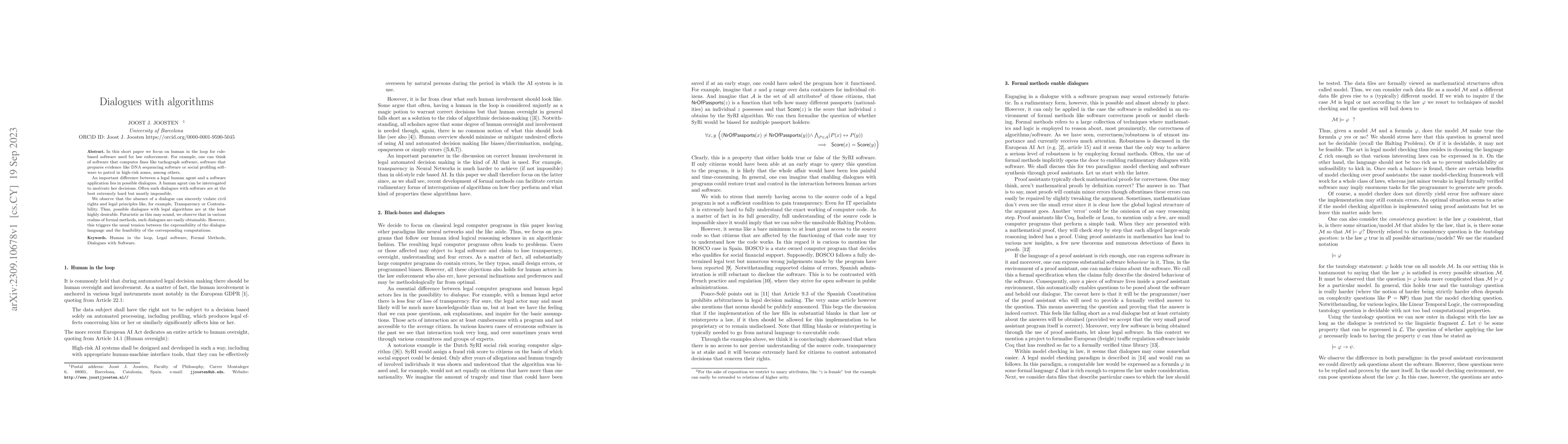 Thumbnail for Dialogues with algorithms