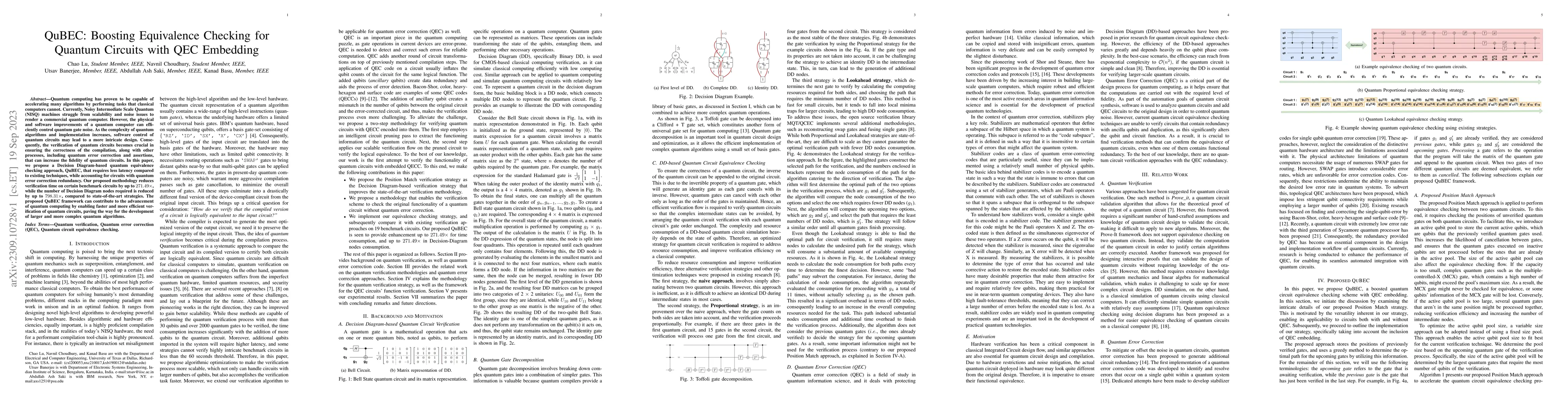 Thumbnail for QuBEC: Boosting Equivalence Checking for Quantum Circuits with QEC
  Embedding