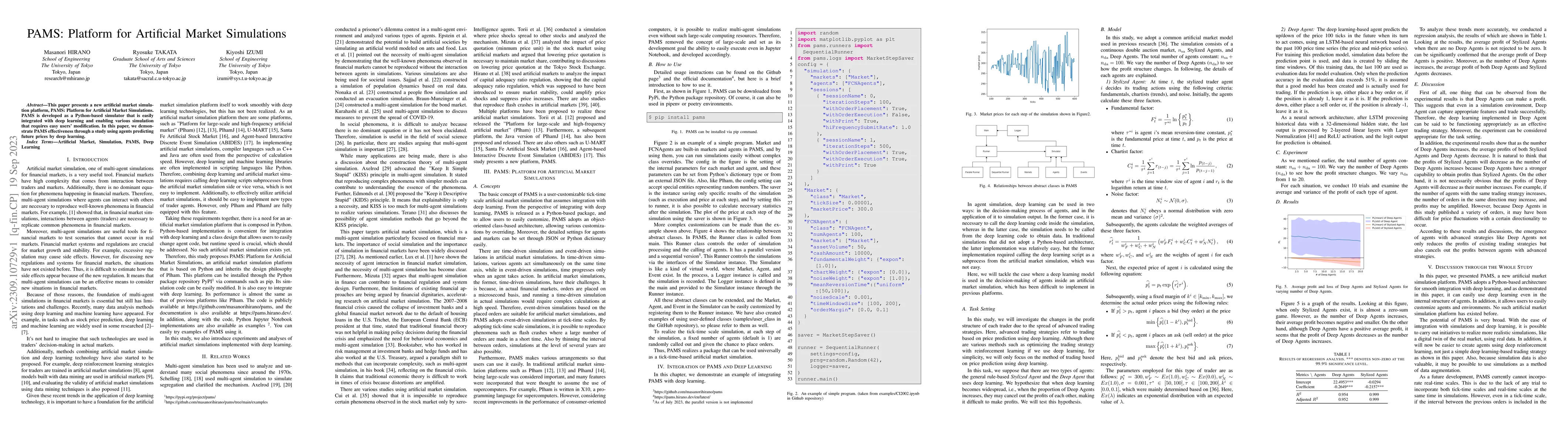Thumbnail for PAMS: Platform for Artificial Market Simulations