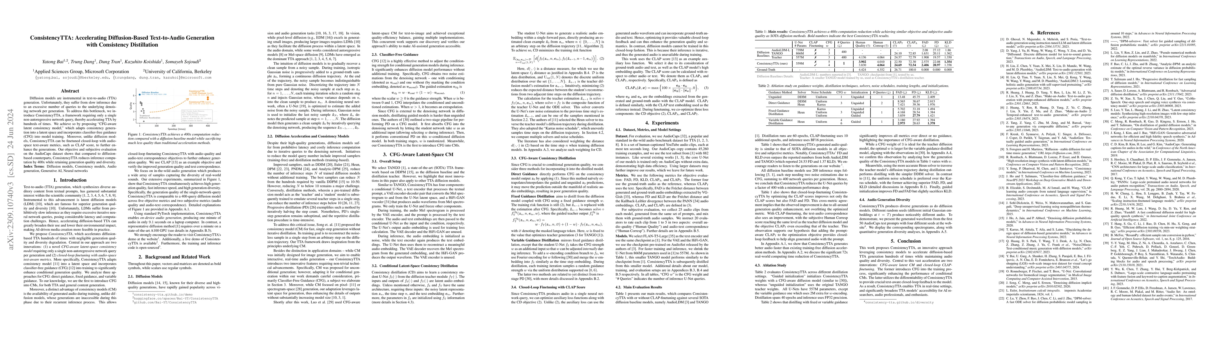 Thumbnail for ConsistencyTTA: Accelerating Diffusion-Based Text-to-Audio Generation
  with Consistency Distillation