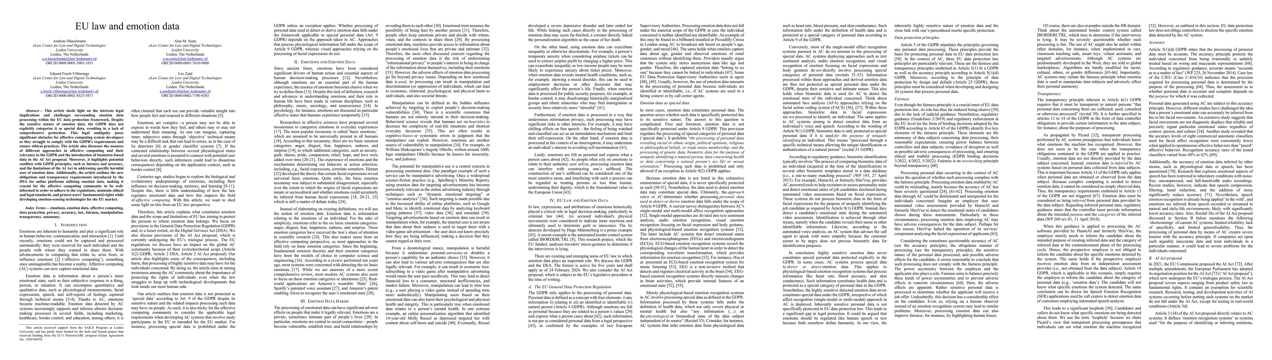 Thumbnail for EU law and emotion data