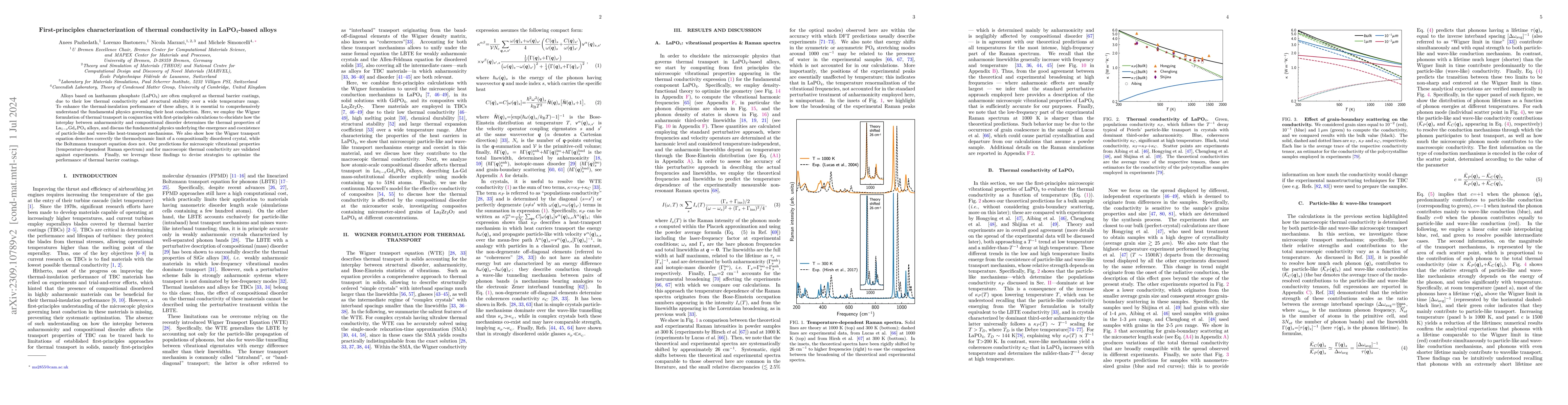 Thumbnail for First-principles characterization of thermal conductivity in LaPO4-based
  alloys