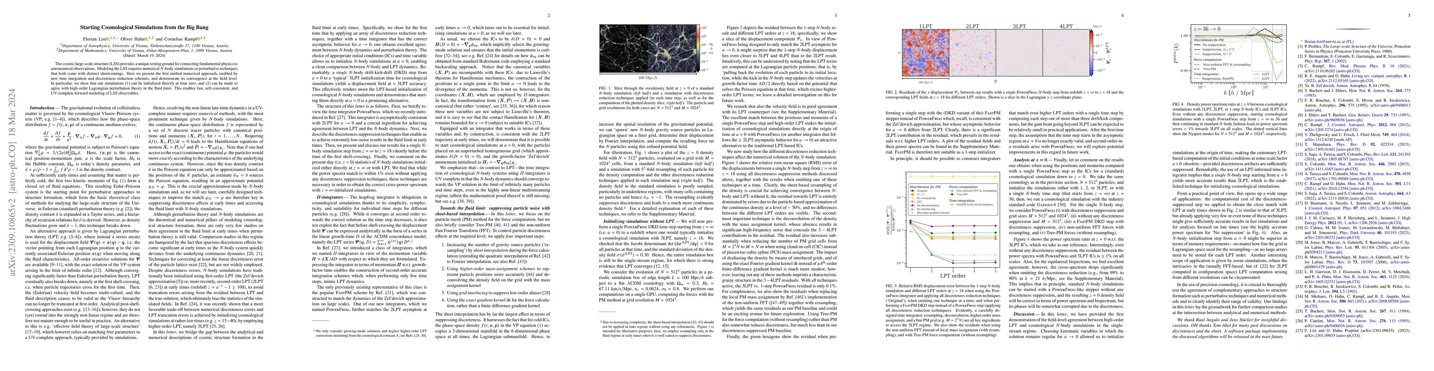 Thumbnail for Starting Cosmological Simulations from the Big Bang