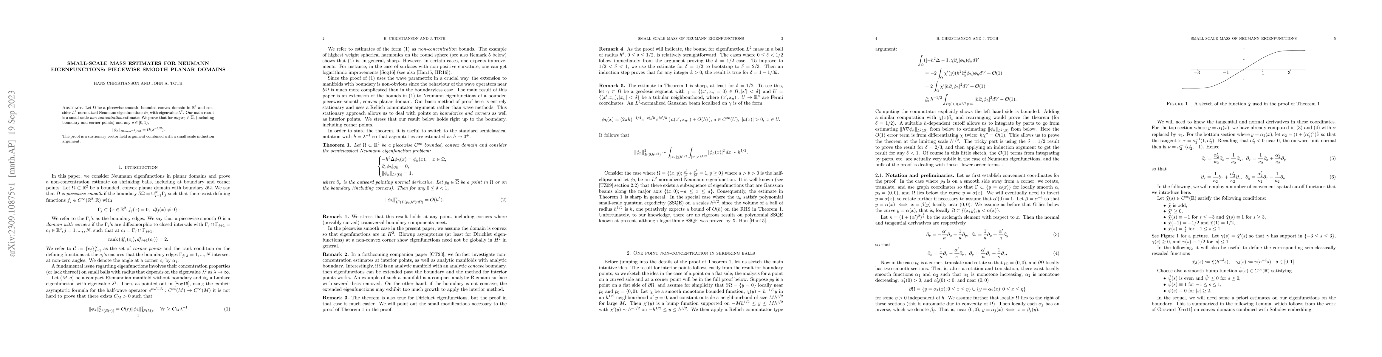 Thumbnail for Small-scale mass estimates for Neumann eigenfunctions: piecewise smooth
  planar domains
