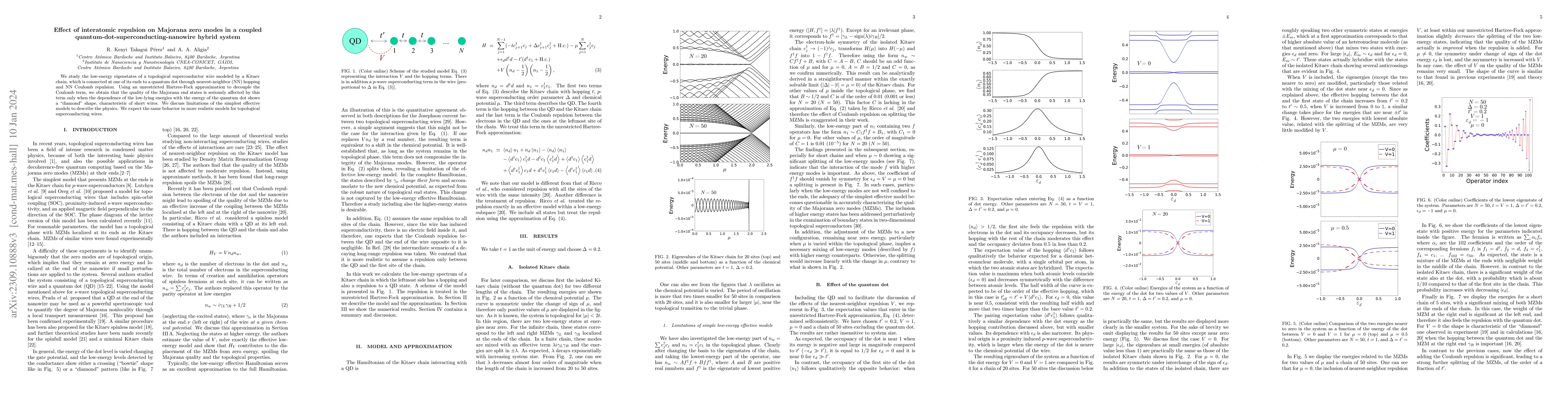 Thumbnail for Effect of interatomic repulsion on Majorana zero modes in a coupled
  quantum-dot-superconducting-nanowire hybrid system