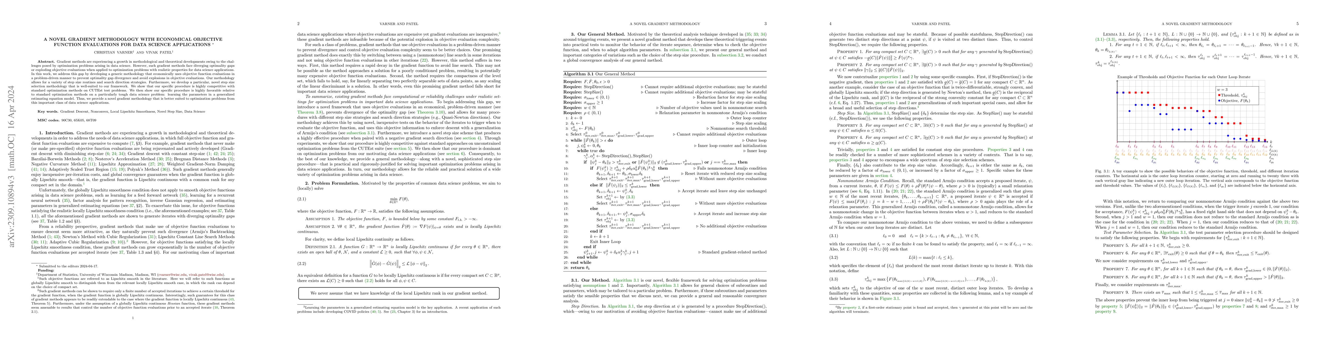 Thumbnail for A Novel Gradient Methodology with Economical Objective Function
  Evaluations for Data Science Applications