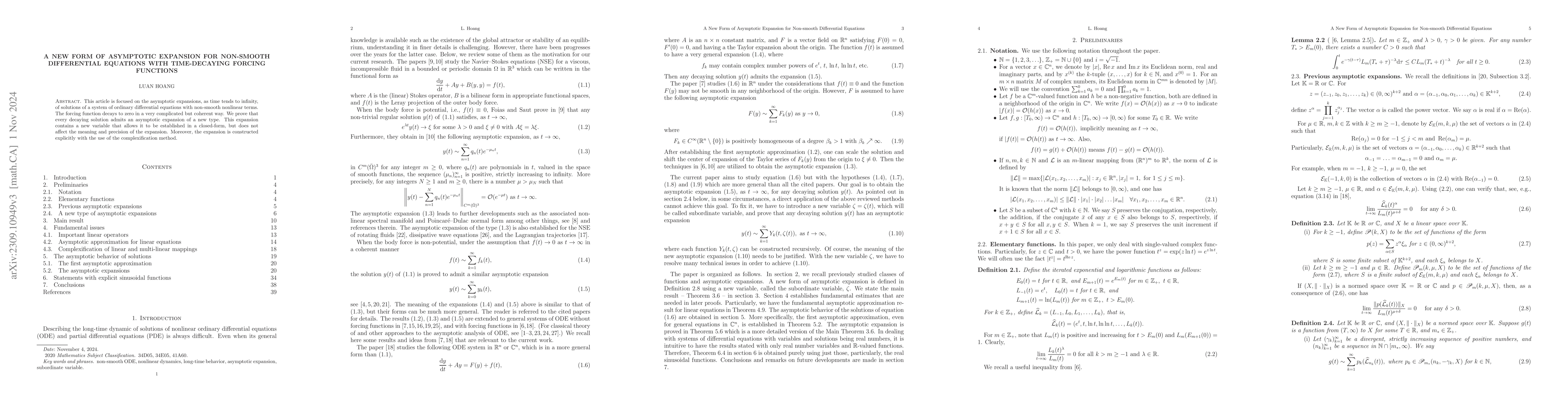 Thumbnail for A new form of asymptotic expansion for non-smooth differential equations
  with time-decaying forcing functions