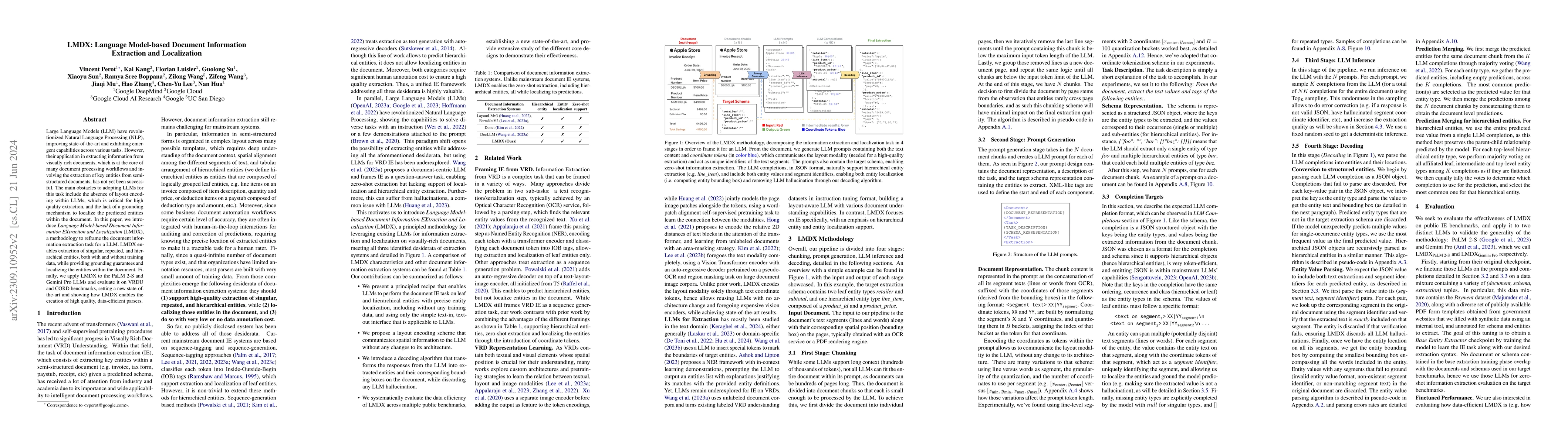 Thumbnail for LMDX: Language Model-based Document Information Extraction and
  Localization