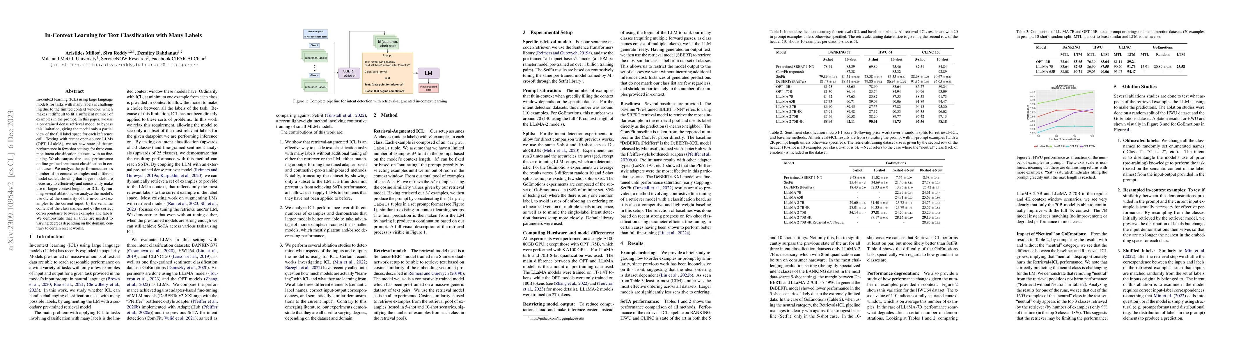 Thumbnail for In-Context Learning for Text Classification with Many Labels