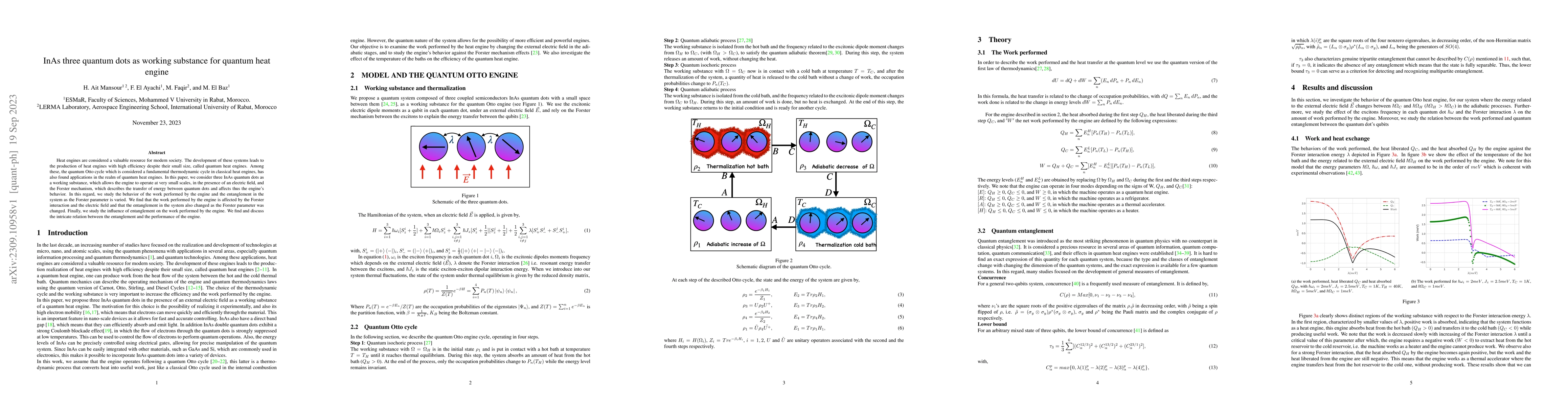 Thumbnail for InAs three quantum dots as working substance for quantum heat engine