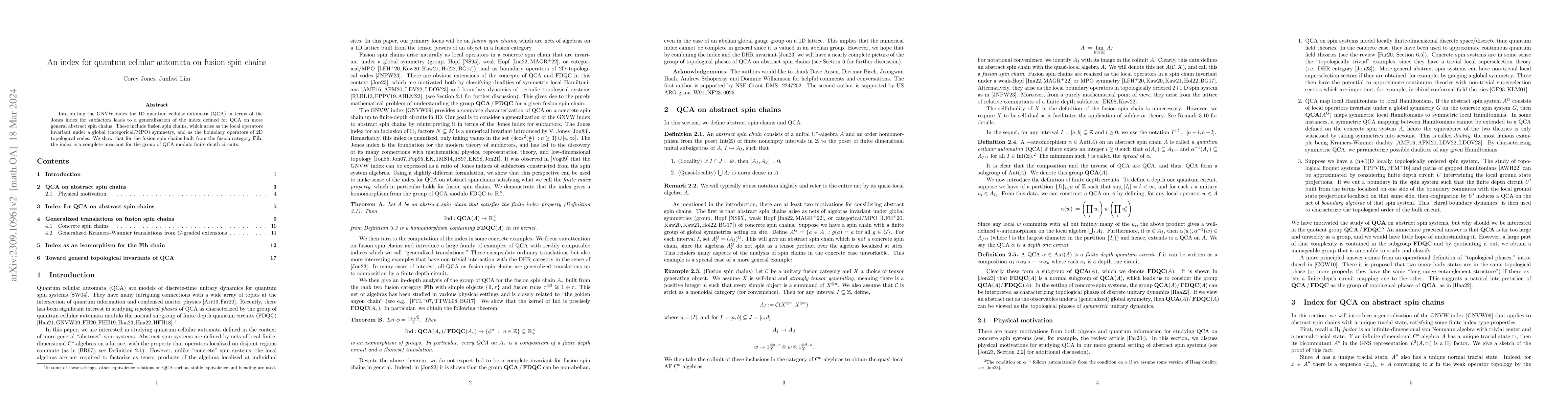 Thumbnail for An index for quantum cellular automata on fusion spin chains