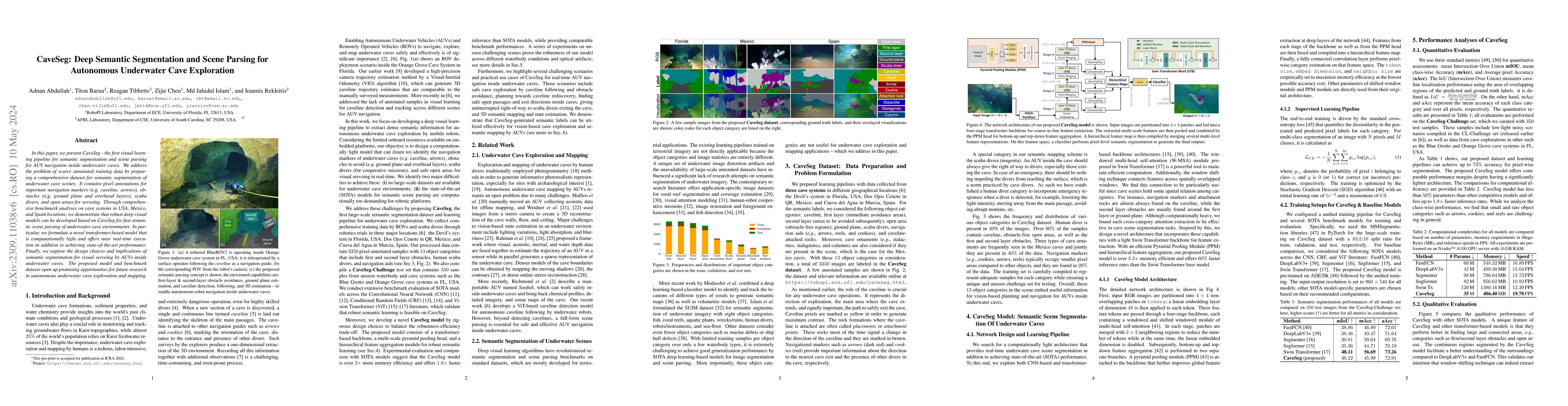 Thumbnail for CaveSeg: Deep Semantic Segmentation and Scene Parsing for Autonomous
  Underwater Cave Exploration