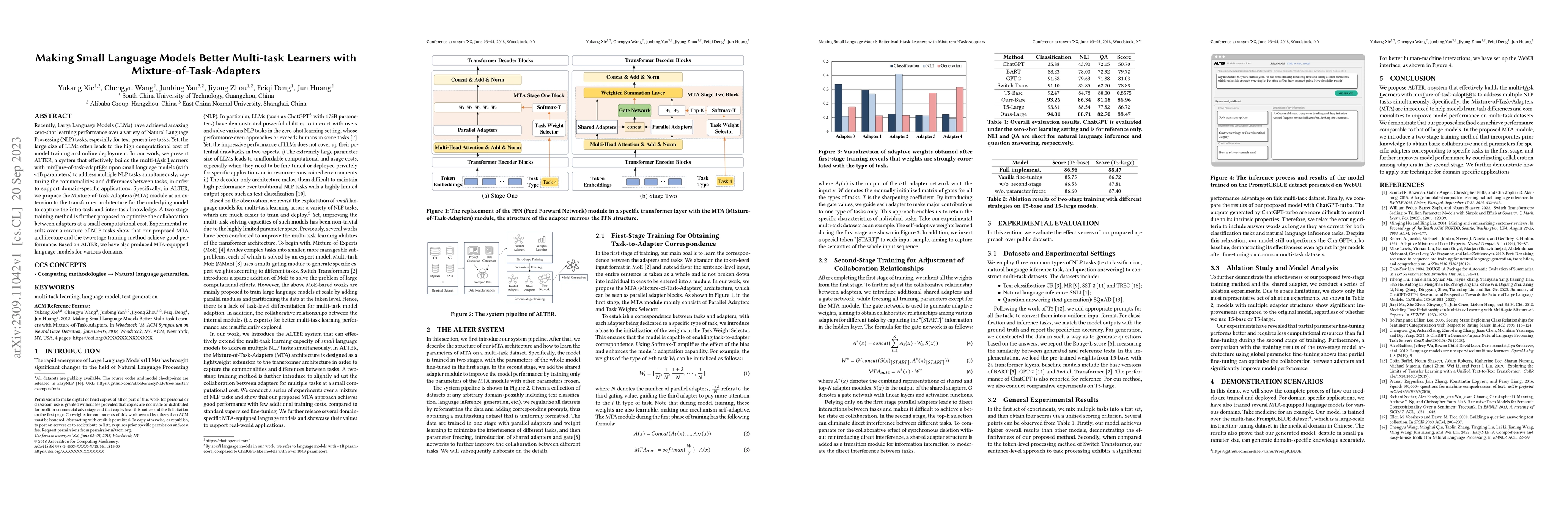 Thumbnail for Making Small Language Models Better Multi-task Learners with
  Mixture-of-Task-Adapters