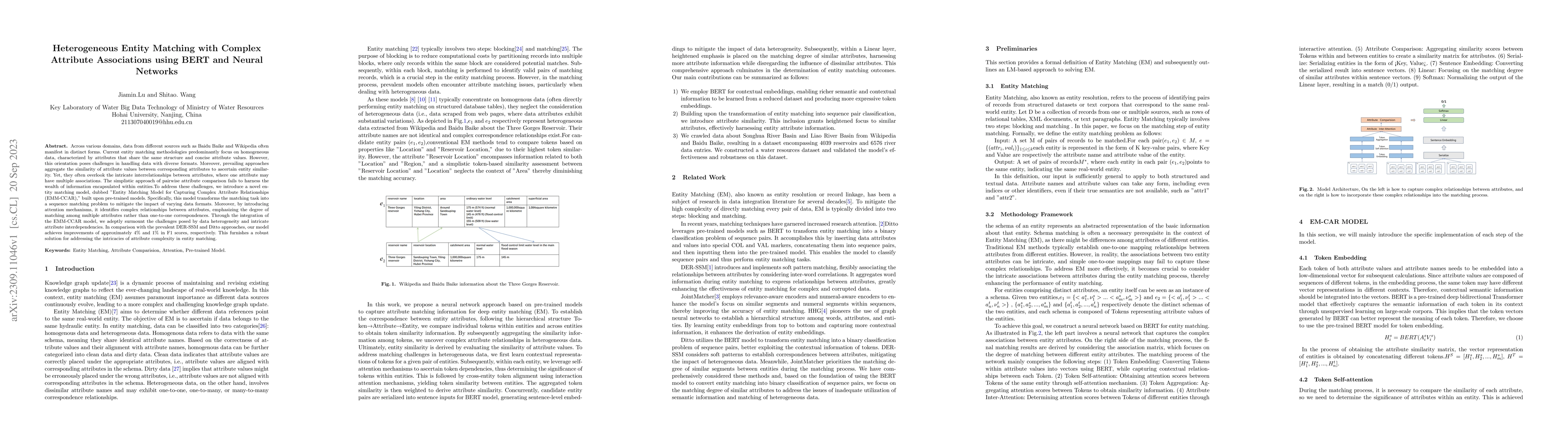 Thumbnail for Heterogeneous Entity Matching with Complex Attribute Associations using
  BERT and Neural Networks