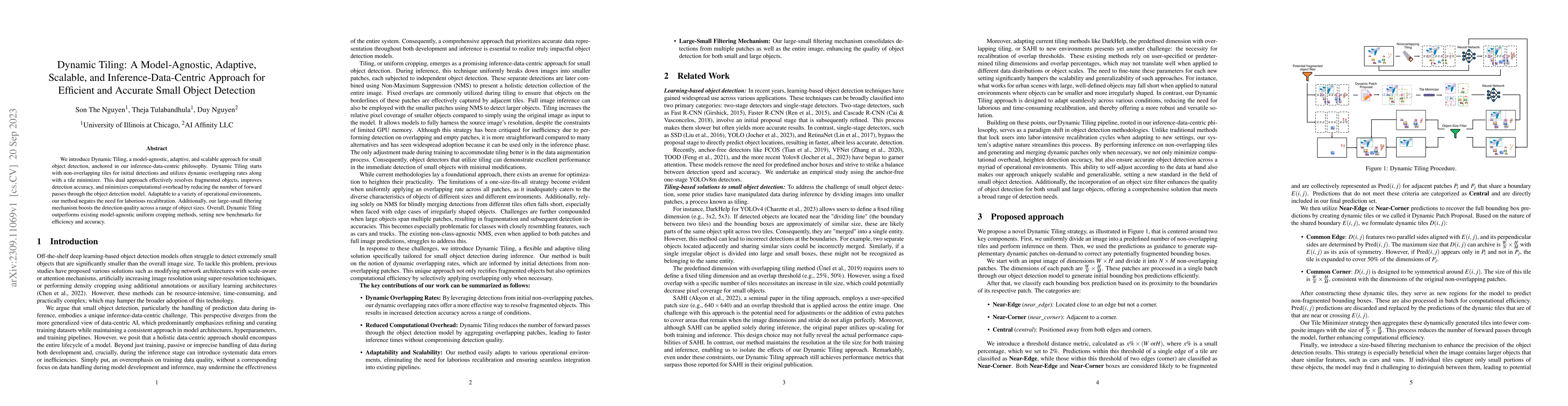 Thumbnail for Dynamic Tiling: A Model-Agnostic, Adaptive, Scalable, and
  Inference-Data-Centric Approach for Efficient and Accurate Small Object
  Detection