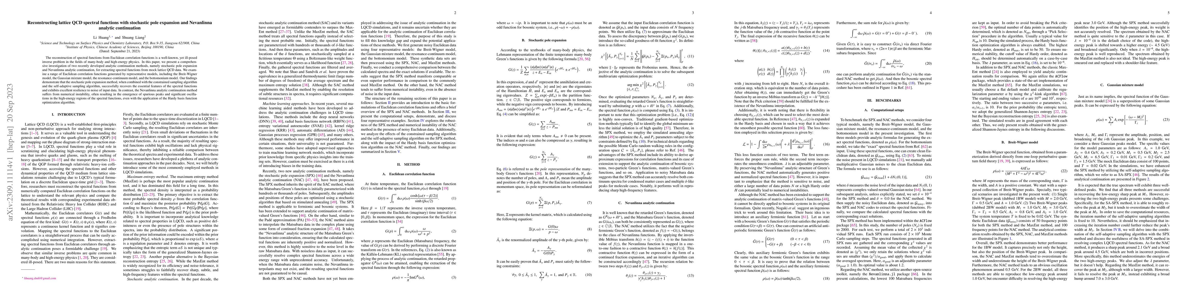 Thumbnail for Reconstructing lattice QCD spectral functions with stochastic pole
  expansion and Nevanlinna analytic continuation