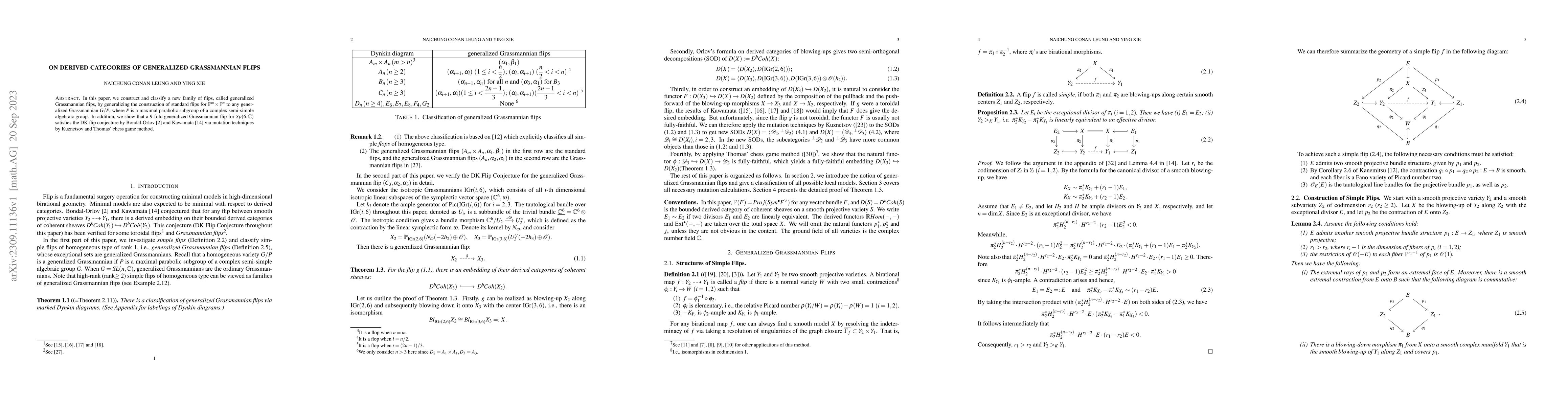 Thumbnail for On Derived Categories of Generalized Grassmannian Flips