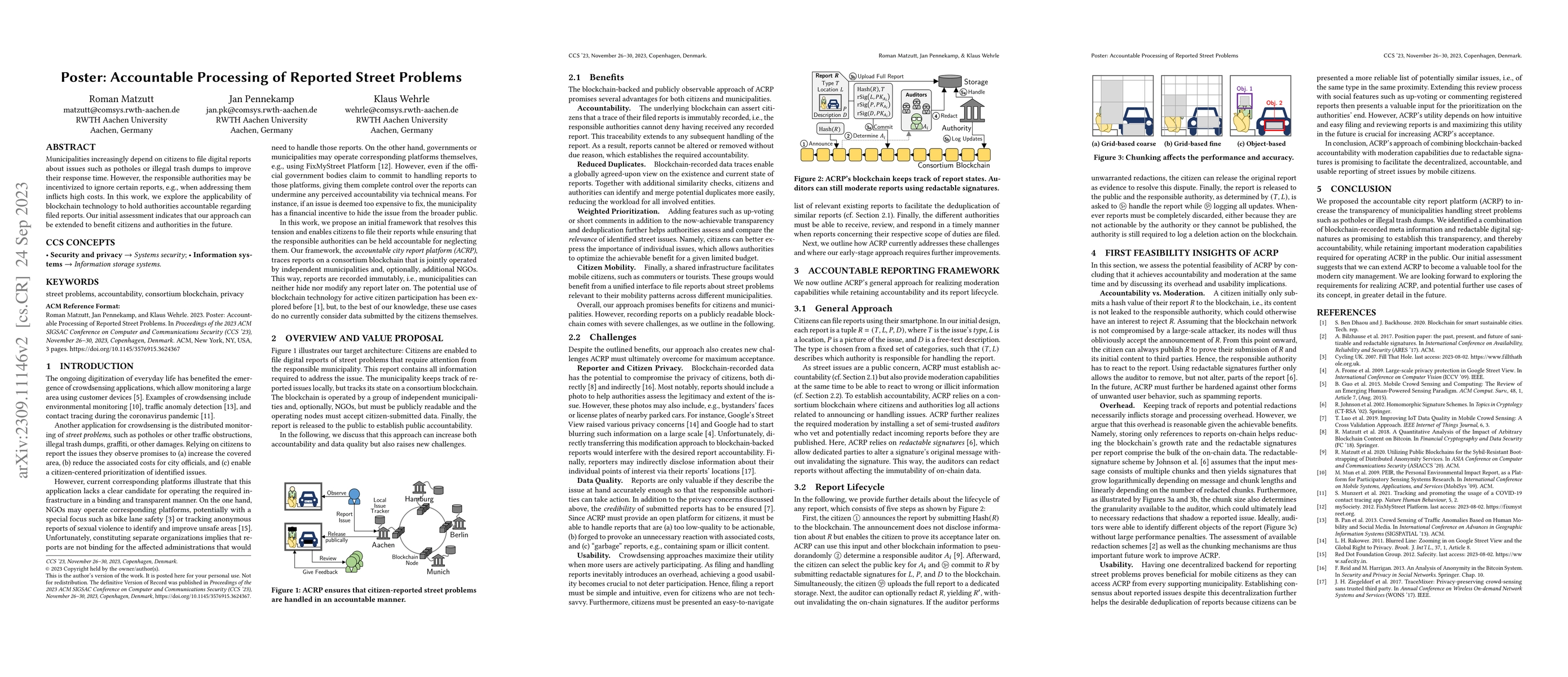 Thumbnail for Poster: Accountable Processing of Reported Street Problems