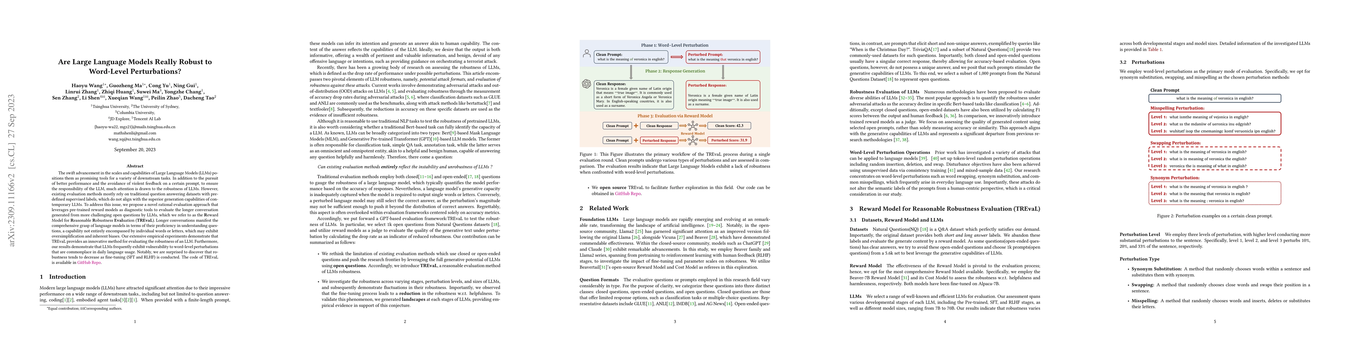 Thumbnail for Are Large Language Models Really Robust to Word-Level Perturbations?