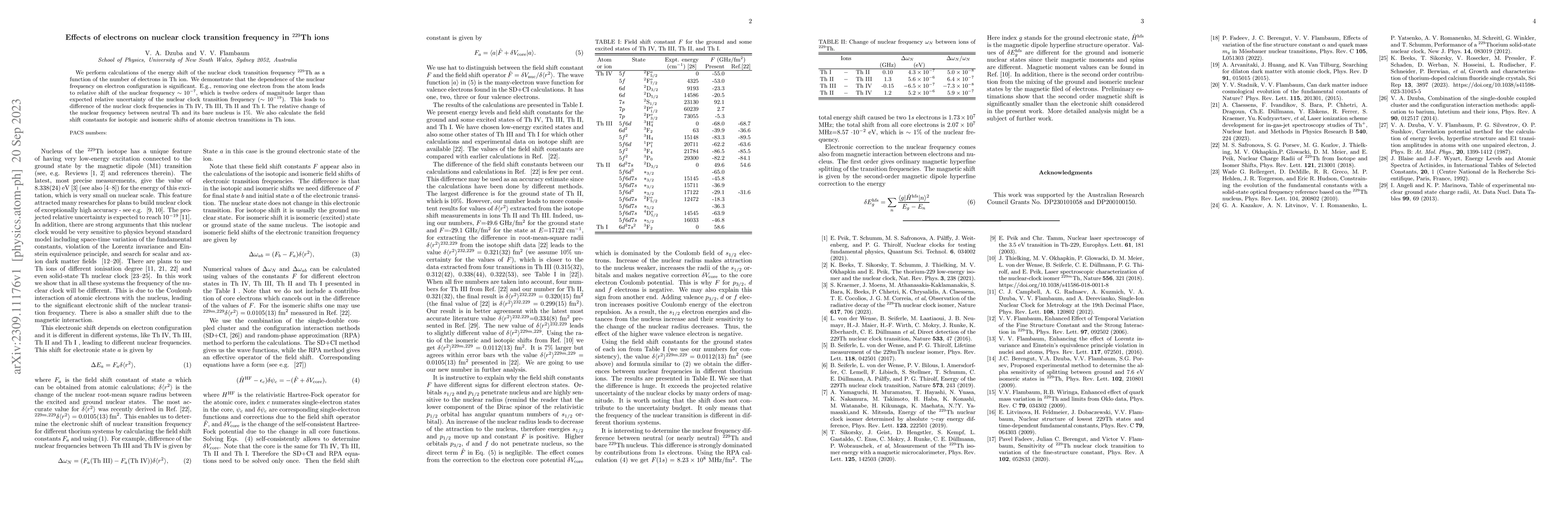 Thumbnail for Effects of electrons on nuclear clock transition frequency in $^{229}$Th
  ions