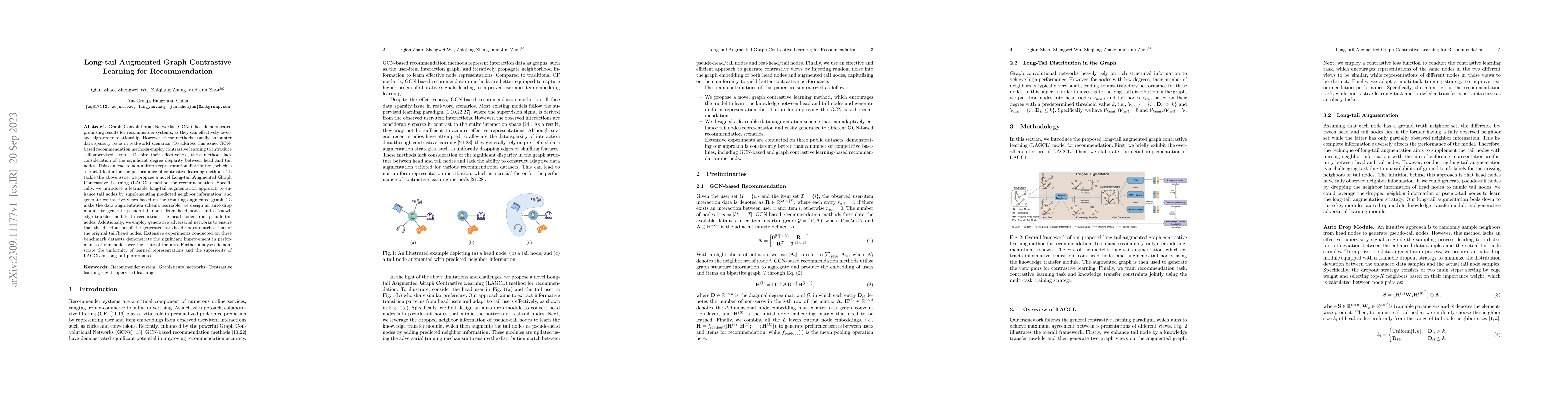 Thumbnail for Long-tail Augmented Graph Contrastive Learning for Recommendation