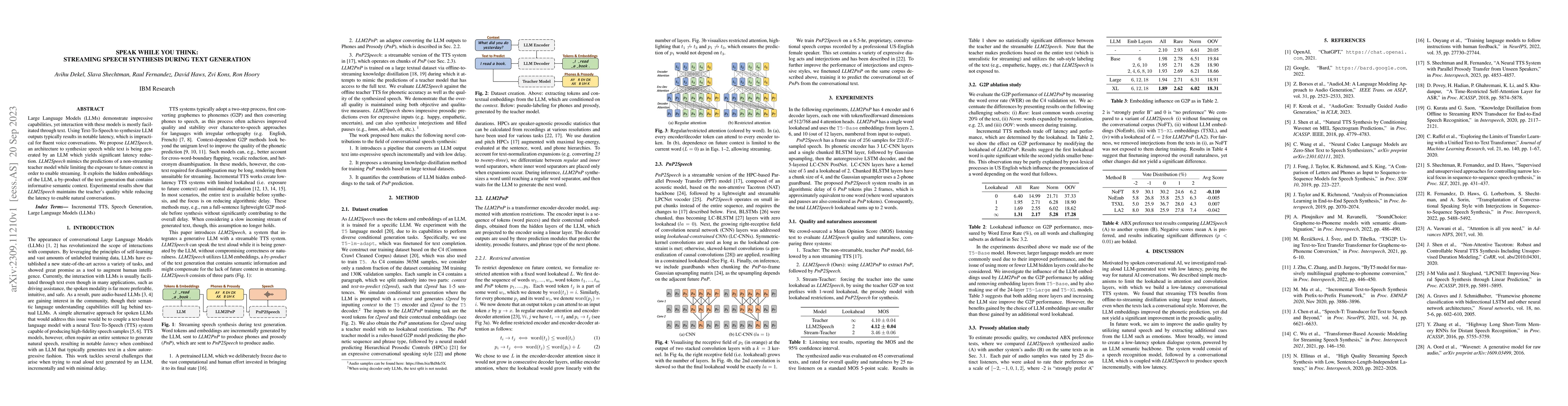Thumbnail for Speak While You Think: Streaming Speech Synthesis During Text Generation