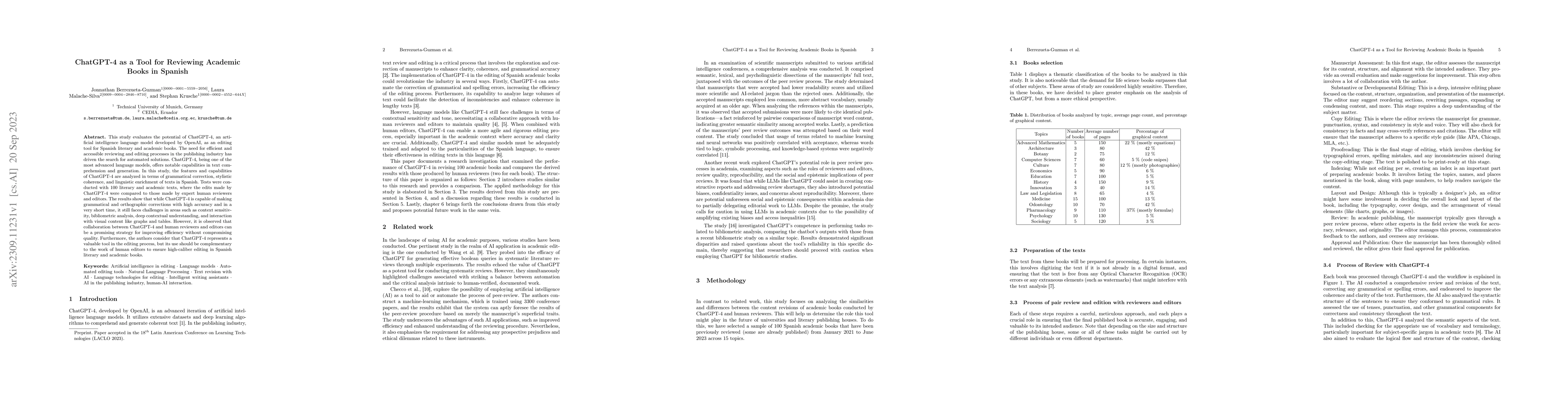 Thumbnail for ChatGPT-4 as a Tool for Reviewing Academic Books in Spanish