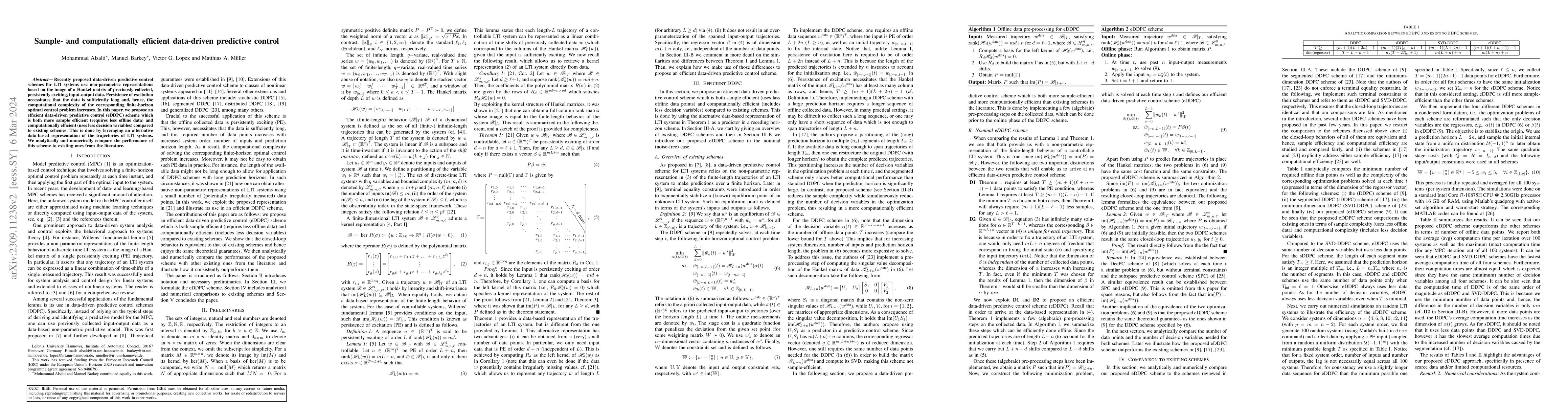 Thumbnail for Sample- and computationally efficient data-driven predictive control