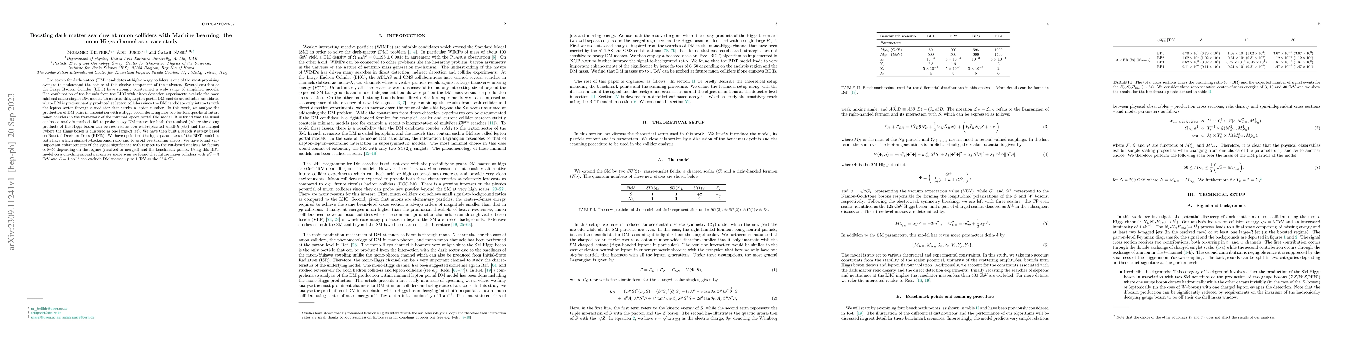 Thumbnail for Boosting dark matter searches at muon colliders with Machine Learning:
  the mono-Higgs channel as a case study