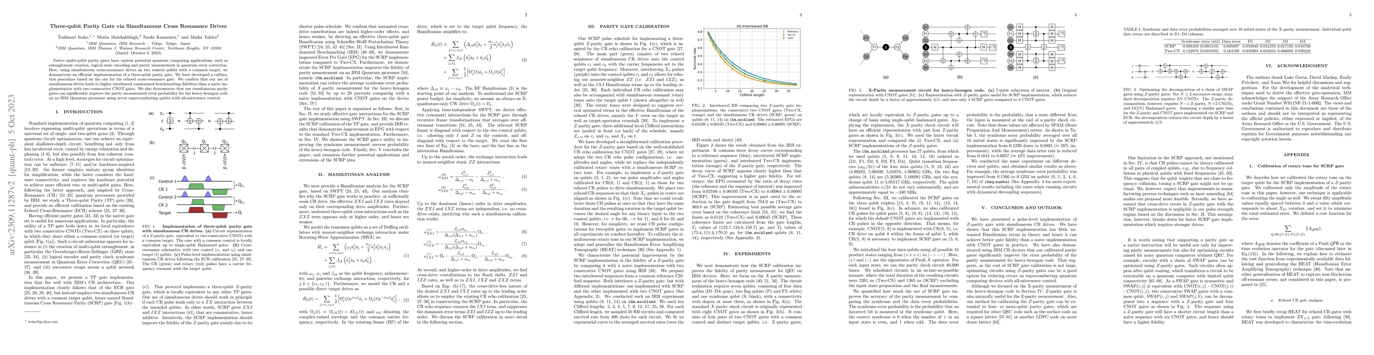 Thumbnail for Three-qubit Parity Gate via Simultaneous Cross Resonance Drives