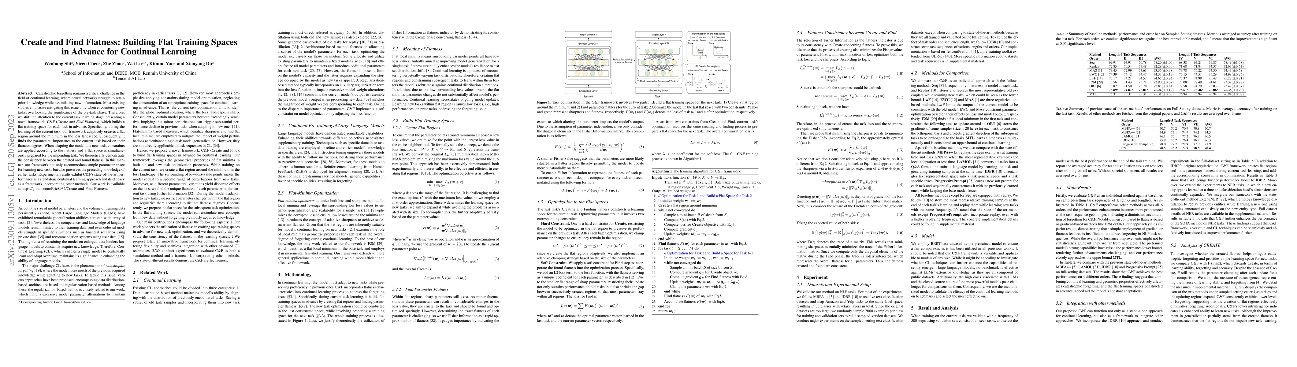 Thumbnail for Create and Find Flatness: Building Flat Training Spaces in Advance for
  Continual Learning