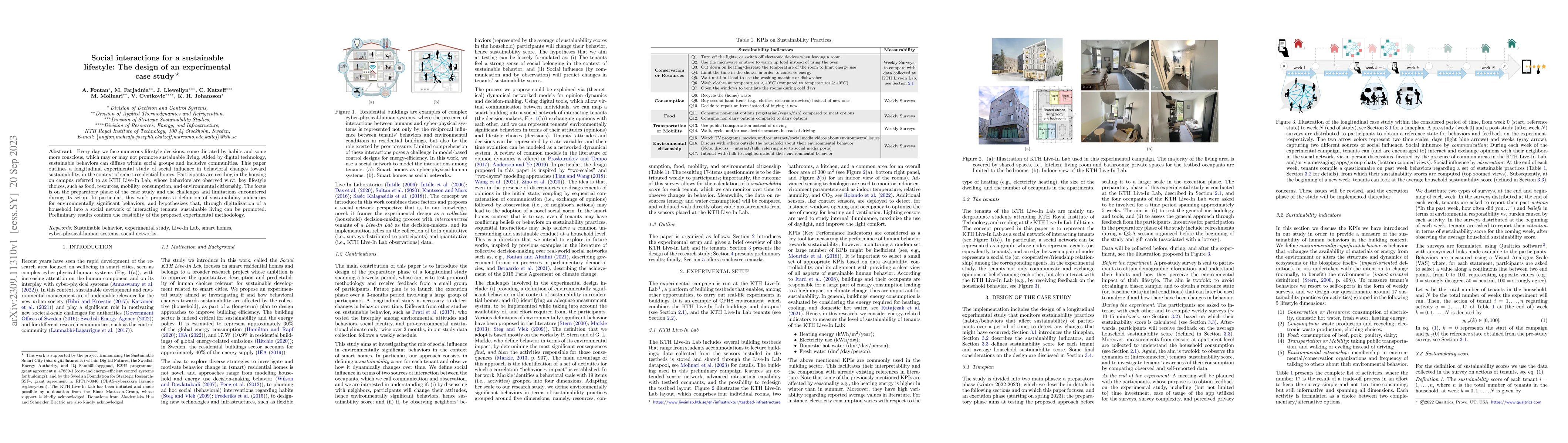 Thumbnail for Social interactions for a sustainable lifestyle: The design of an
  experimental case study